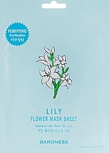 PRZECENA! Maska ​​w płachcie - Beauadd Baroness Flower Mask Sheet Lily Flower * — Zdjęcie N1