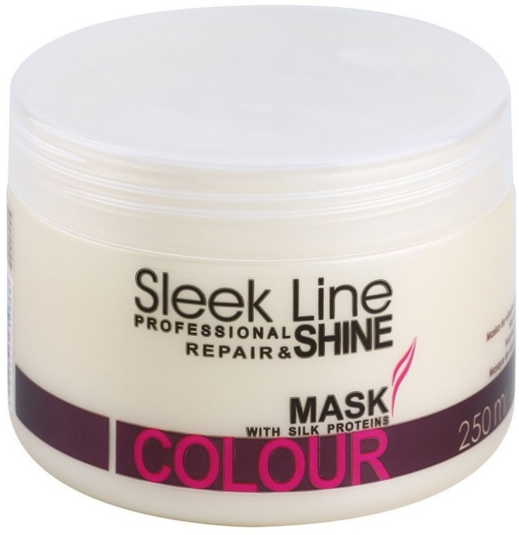 Regenerująca maska do włosów farbowanych - Stapiz Sleek Line Colour Mask — Zdjęcie N1