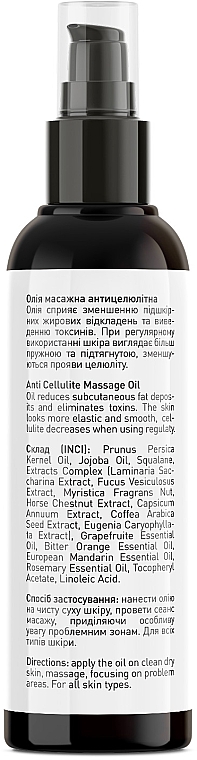 Olejek do masażu ciała - Joko Blend Anti Cellulite Massage Oil — Zdjęcie N2