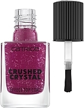 Top coat do paznokci Efekt pokruszonego kryształu - Catrice Crushed Crystal Effect Amethyst Aura Top Coat — Zdjęcie N1