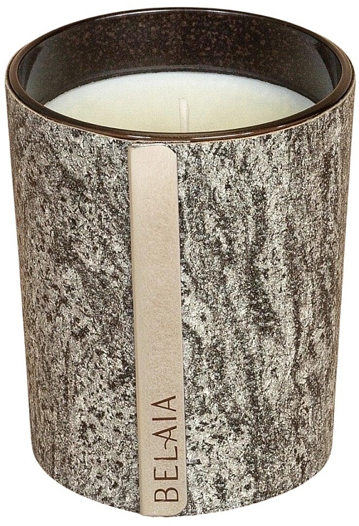 Ozdobne etui na świecę w szkle 180 g, Granite - Belaia Candle Reversible Sleeve — Zdjęcie N2