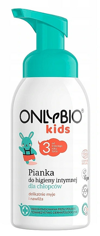 Pianka do higieny intymnej dla chłopców - Only Bio Foam For Intimate Hygiene For Boys — Zdjęcie N1