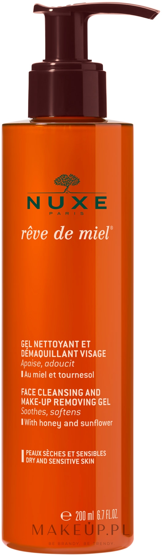 Oczyszczający żel do mycia i demakijażu twarzy - Nuxe Rêve de Miel Face Cleansing And Make-Up Removing Gel — Zdjęcie 200 ml