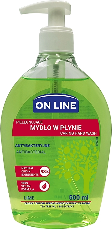 Antybakteryjne mydło w płynie - On Line Antibacterial Lime Soap — Zdjęcie N1