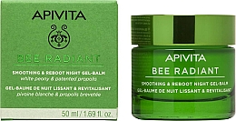 Kup Żelowy wygładzający do twarzy na noc - Apivita Bee Radiant Smoothing & Reboot Night Gel-Balm