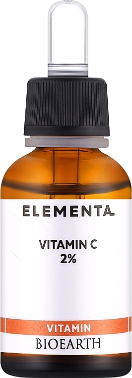Serum do twarzy z witaminą C 2% - Bioearth Elementa Vitamin C 2% — Zdjęcie N1