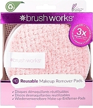 Silikonowe gąbki do mycia twarzy - Brushworks Reusable Makeup Remover Pads  — Zdjęcie N1