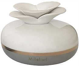 Porcelanowy dyfuzor bez wypełniacza - Millefiori Milano Air Design Grey Flower — Zdjęcie N1