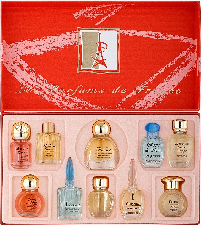 Charrier Parfums Top Ten - Zestaw wód perfumowanych (edp 5.2 ml + edp 5.5 ml + edp 5.5 ml + edp 2.8 ml + edp 5 ml + edp 5.6 ml + edp 5 ml + edp 4.6 ml + edp 5 ml + edp 4.9 ml) — Zdjęcie N2