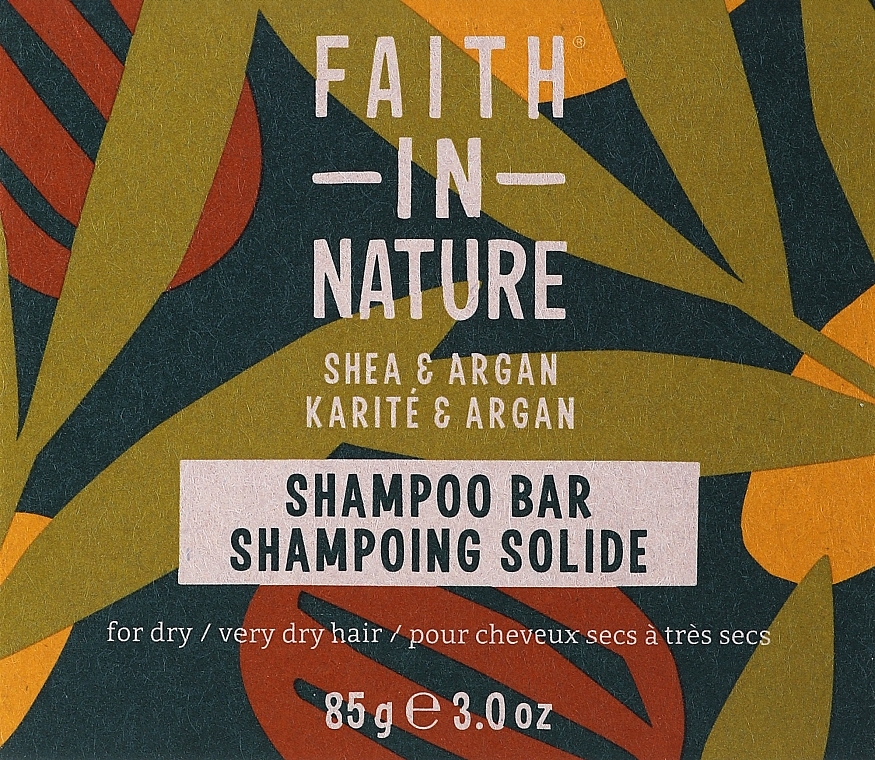 Szampon w kostce do włosów suchych - Faith In Nature Shea & Argan Shampoo Bar — Zdjęcie N1