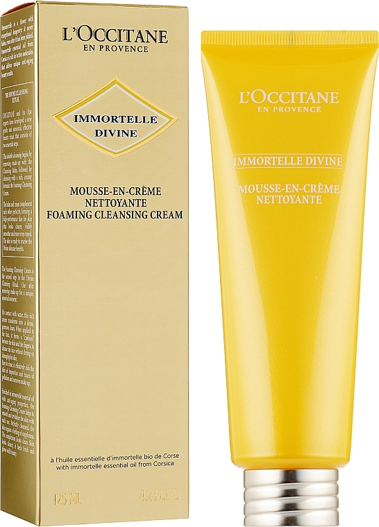 Oczyszczająca kremowa pianka do twarzy - L'Occitane Immortelle Divine Face Cream Wash — Zdjęcie N3