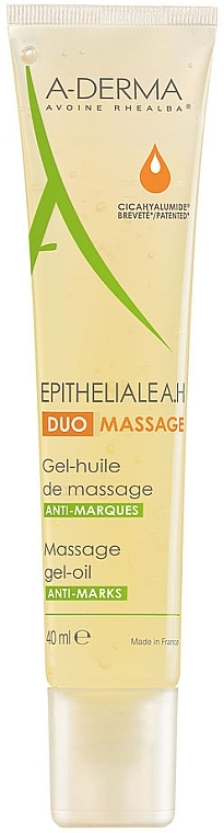 WYPRZEDAŻ Żelowy olejek do masażu przeciw bliznom i rozstępom - A-Derma Epitheliale AH Massage * — Zdjęcie N1