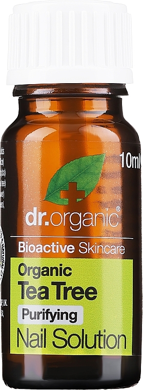 Serum do paznokci z olejkiem z drzewa herbacianego - Dr Organic Bioactive Skincare Tea Tree Nail Solution