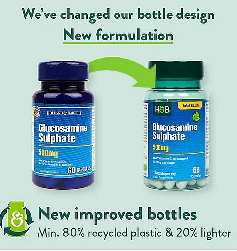 Suplement diety siarczan glukozaminy, 500 mg - Holland & Barrett Glucosamine Sulphate — Zdjęcie N2