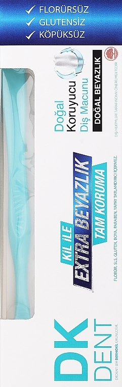 Pasta do zębów + szczoteczka - Dermokil DKDent Classic Toothpaste — Zdjęcie N2