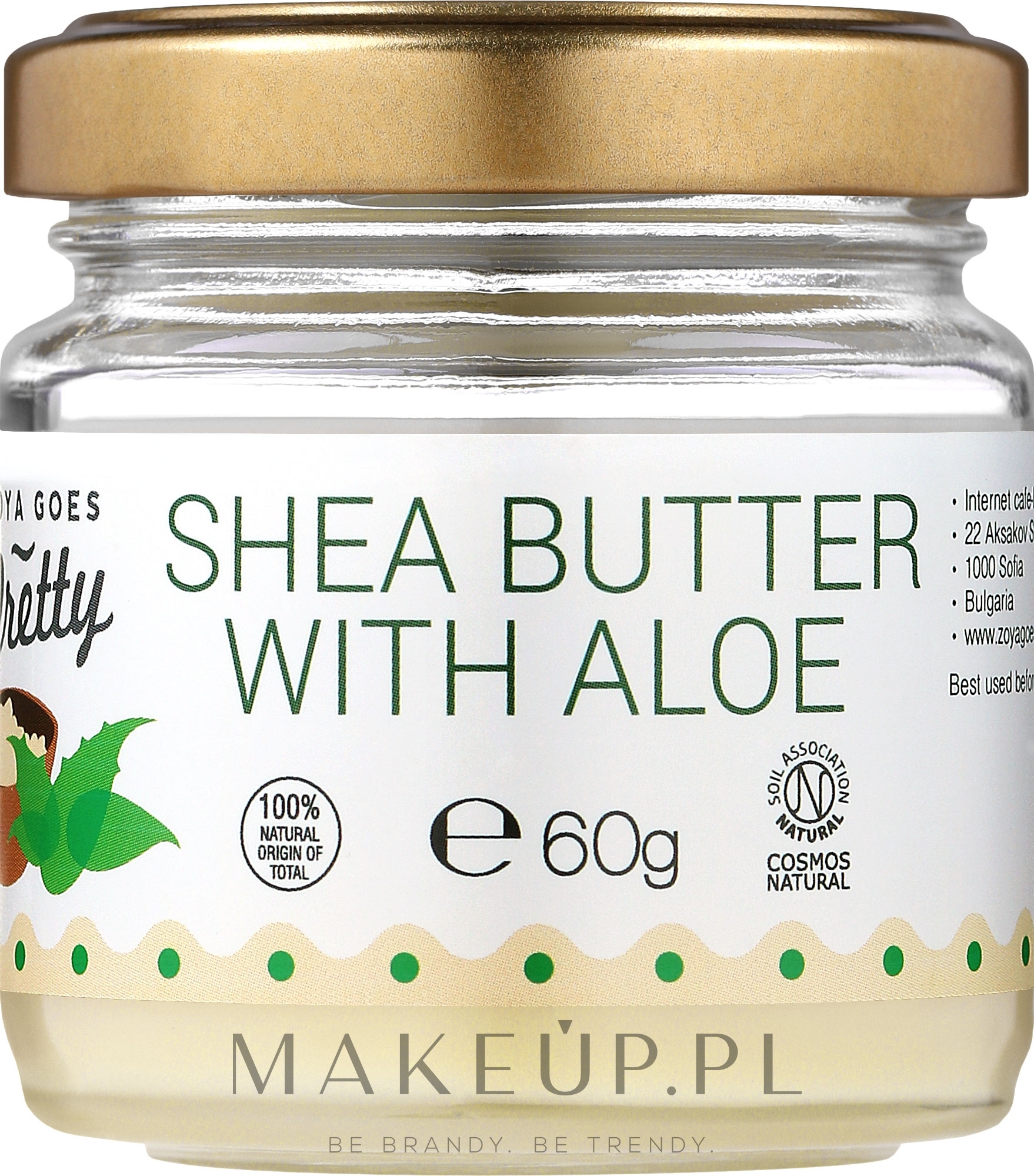 Masło shea z aloesem - Zoya Goes Pretty Shea Butter With Aloe — Zdjęcie 60 g