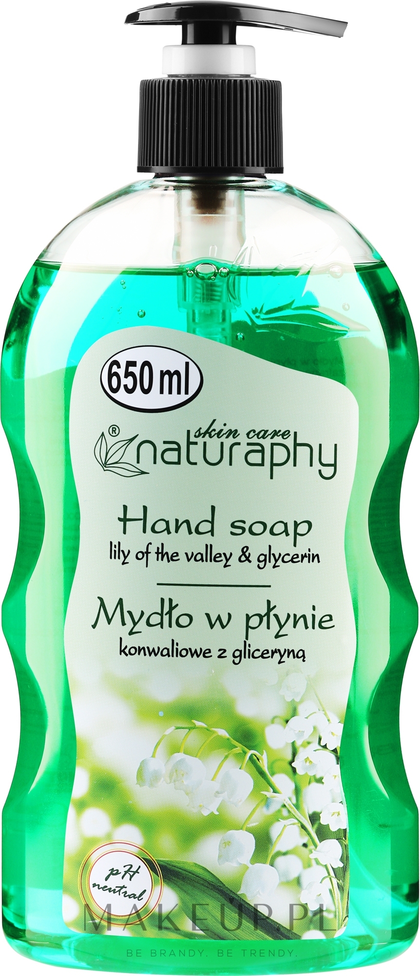 Mydło w płynie do rąk Konwalia z gliceryną - Naturaphy Hand Soap — Zdjęcie 650 ml