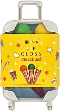 Kup Zestaw - HiSkin Lip Gloss Sweet Set (lip/gloss/3x6ml + case/1pc)