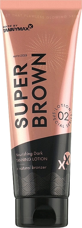 Odżywczy balsam do opalania z bronzerem - Tannymaxx Super Brown Nourishing Dark Tanning Lotion+Natural Bronzer — Zdjęcie N1