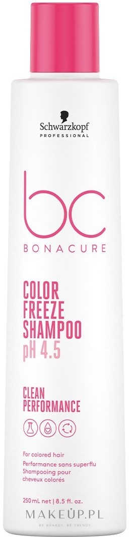 Szampon do włosów farbowanych - Schwarzkopf Professional Bonacure Color Freeze Shampoo pH 4.5 — Zdjęcie 250 ml
