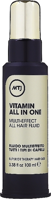 Wielofunkcyjny fluid do włosów - MTJ Cosmetics Superior Therapy Vitamin All In One Multi-Effect Fluid — Zdjęcie N2