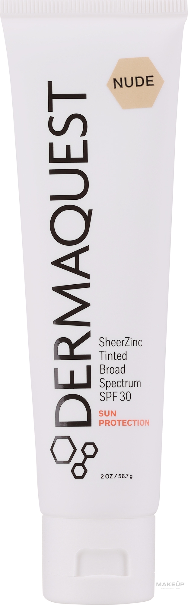 Krem przeciwsłoneczny - Dermaquest Sun Protection SheerZinc Tinted Broad Spectrum SPF30 — Zdjęcie Nude