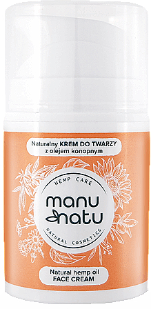 Krem do twarzy z problemem łojotokowego zapalenia skóry - Manu Natu Natural Hemp Oil Face Cream — Zdjęcie N1