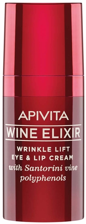 Liftingujący krem do skóry wokół oczu i ust - Apivita Wine Elixir Cream — Zdjęcie N1