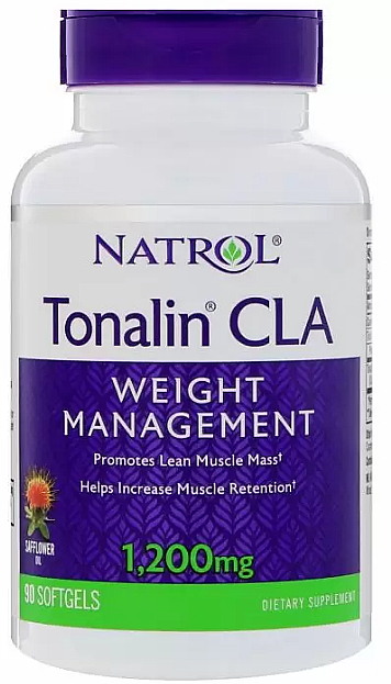 Sprzężony kwas linolowy w żelowych kapsułkach - Natrol Tonalin CLA Weight Management — Zdjęcie N1