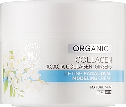 Kup Liftingujący krem modelujący owal twarzy do cery dojrzałej - Eveline Cosmetics Organic Collagen Lifting Cream
