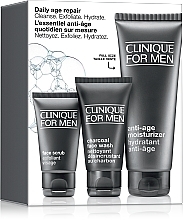 Kup Zestaw przeciwstarzeniowy do pielęgnacji twarzy dla mężczyzn - Clinique For Men Daily Age Repair Set (f/wash/50ml + f/scr/30ml + moisturizer//100ml)