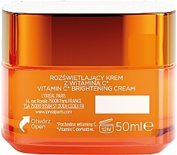 Krem rozjaśniający z witaminą C - L'Oreal Paris Revitalift Vitamin C Brightening Cream — Zdjęcie N2