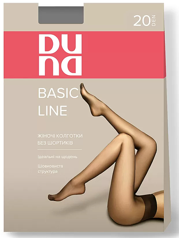 Rajstopy Basic Line, 1123, 20 Den, czarne - Duna — Zdjęcie N1