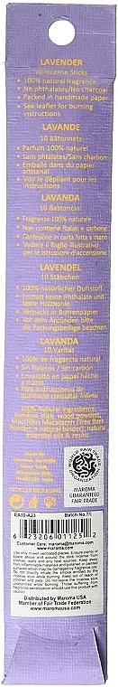 Kadzidełka Lawenda - Maroma Encens d'Auroville Stick Incense Lavender — Zdjęcie N3