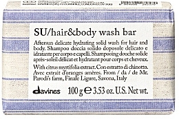 Kup Mydło w kostce do ciała i włosów po opalaniu - Davines SU Hair & Body Wash Bar