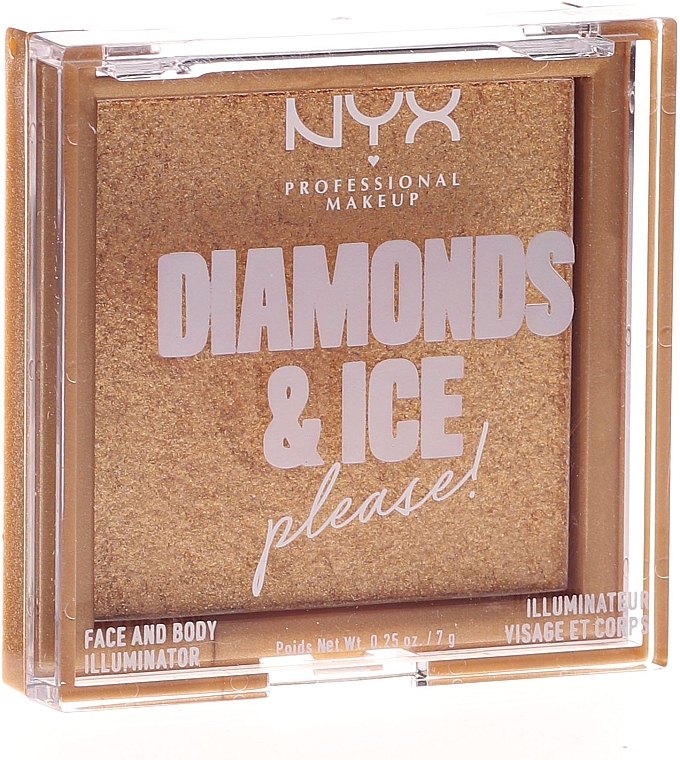 Rozświetlacz do twarzy i ciała - NYX Professional Makeup Diamonds & Ice Face And Body Illuminator — Zdjęcie N3