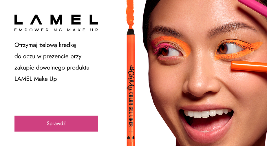 Otrzymaj pomarańczową żelową kredkę do oczu w prezencie przy zakupie dowolnego produktu LAMEL Make Up.