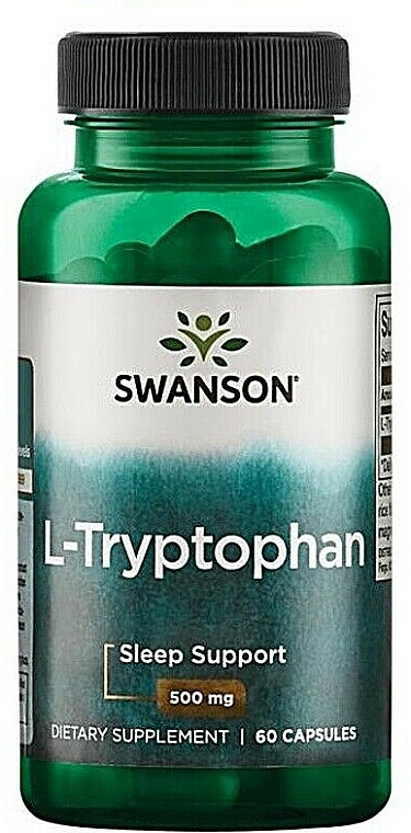 Suplement diety L-Tryptofan, 500 mg - Swanson L-Tryptophan 500mg — Zdjęcie N1