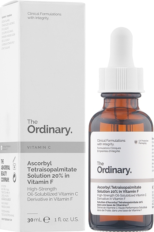 Serum olejowe do twarzy z witaminą C i F - The Ordinary Ascorbyl Tetraisopalmitate Solution 20% — Zdjęcie N2