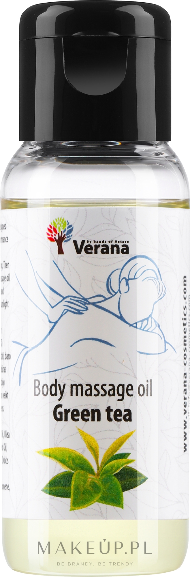 Olejek do masażu ciała z zieloną herbatą - Verana Body Massage Oil — Zdjęcie 30 ml