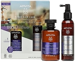 Zestaw - Apivita Tonic Hair Care For Men (shm/250ml + lotion/150ml) — Zdjęcie N1