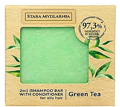 Kup Szampon z odżywką 2w1 w kostce Zielona herbata - Stara Mydlarnia Green Tea 2in1 Shampoo Bar