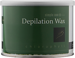 Ciepły wosk do depilacji w słoiczku Chlorofil - Simple Use Beauty Depilation Wax — Zdjęcie N5