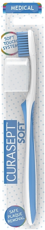 Szczoteczka do zębów Soft Medical miękka, niebieska - Curaprox Curasept Toothbrush Blue — Zdjęcie N3