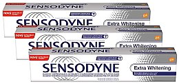 Zestaw past do zębów - Sensodyne Extra Whitening (3 x t/paste 75 ml) — Zdjęcie N1