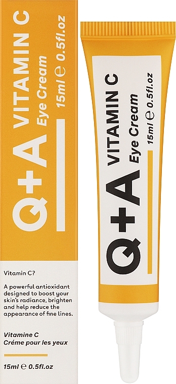 Odżywczy krem pod oczy z witaminą C - Q+A Vitamin C Eye Cream — Zdjęcie N2