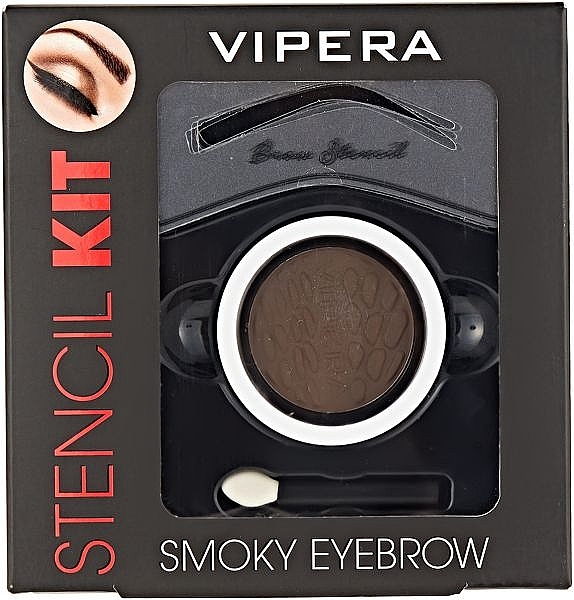 PRZECENA! Zestaw do stylizacji brwi - Vipera Stencil Kit Smoky Eyebrow * — Zdjęcie N1