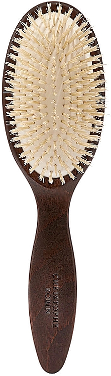 Szczotka do włosów - Christophe Robin Detangling Hairbrush 100% Natural Boar-Bristle and Wood — Zdjęcie N3