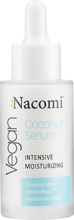 Nawilżające serum do twarzy z wodą kokosową - Nacomi Vegan Coconut Intensive Moisturizing Serum — Zdjęcie N1