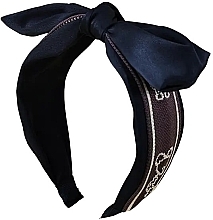 Kup Opaska Turban, czarna z haftem - Ecarla